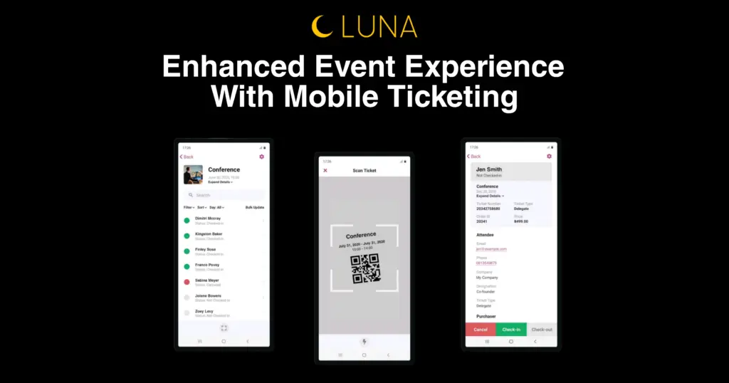 Enhanced event experience with Mobile ticketing